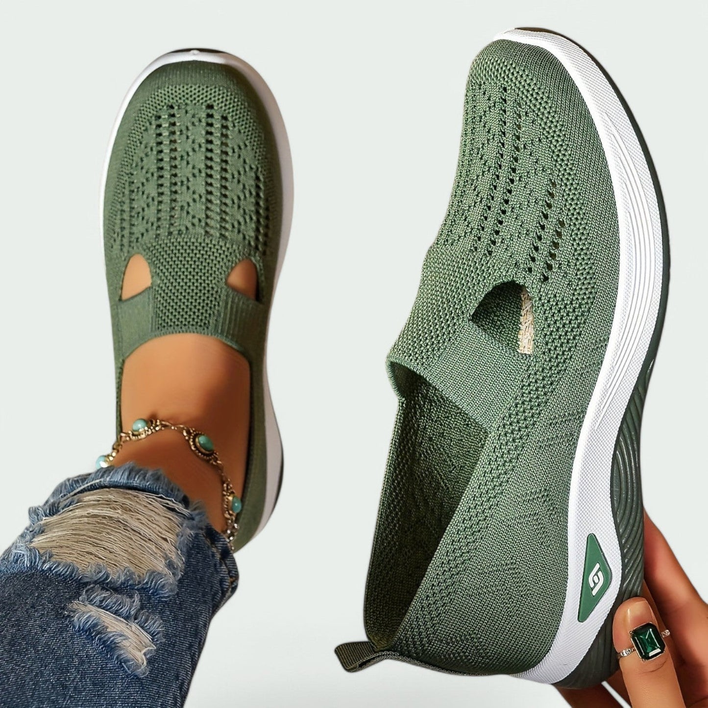 Sovena – Bequeme Slip-On Sportschuhe für Damen mit Orthopädischem Komfort