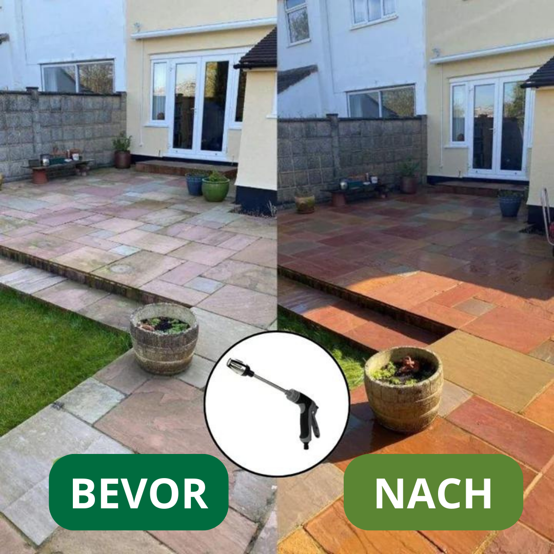 AquaJet™ - Effizienter Hochdruckreiniger für mühelose Reinigung mit jedem Gartenschlauch