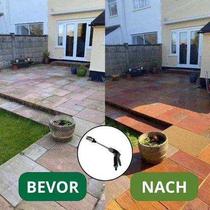 AquaJet™ - Effizienter Hochdruckreiniger für mühelose Reinigung mit jedem Gartenschlauch