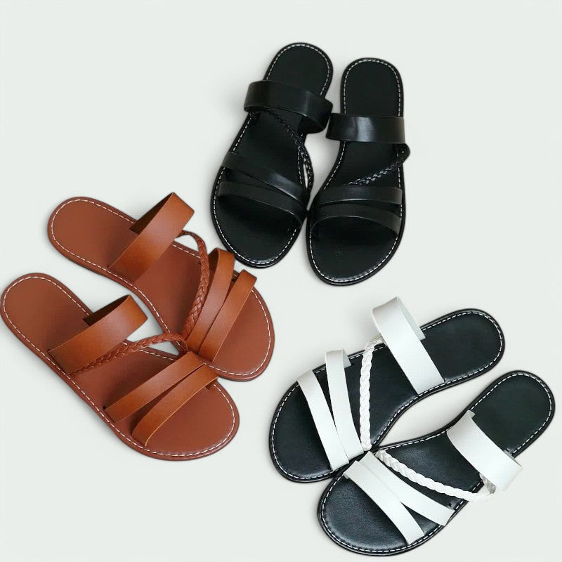 Hazel – Bequeme Geflochtene Sandalen für den Sommer