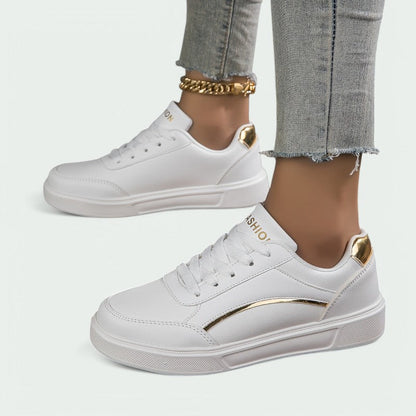 Sanne – Bequeme, leichte Sneakers für Damen mit runder Nase