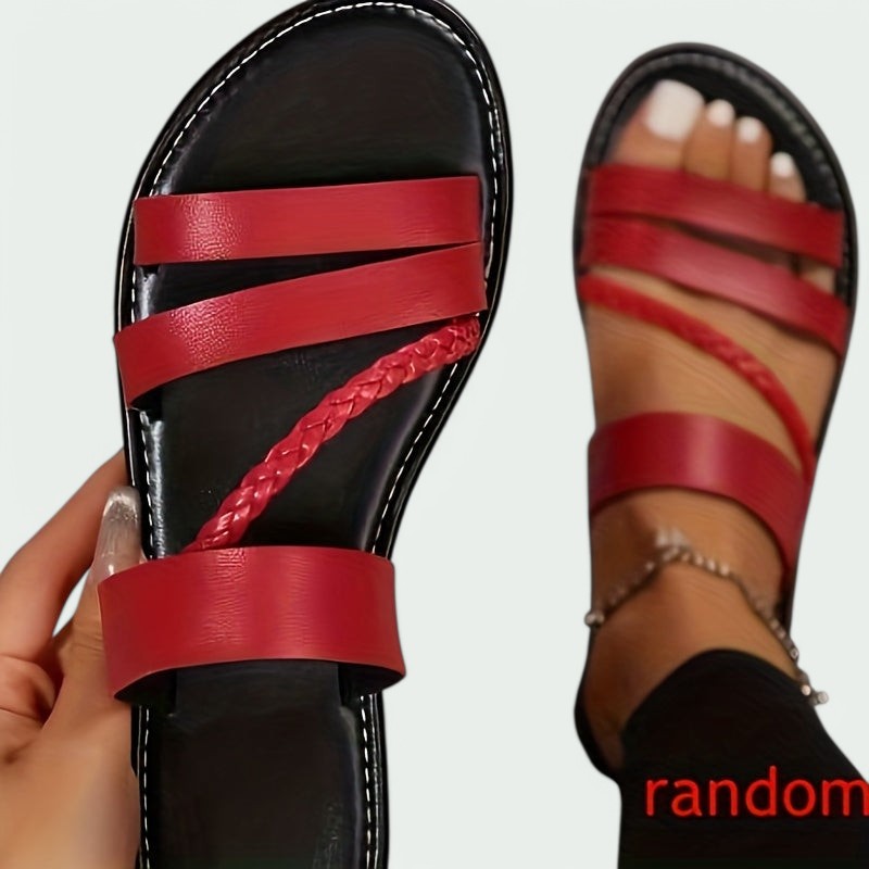 Hazel – Bequeme Geflochtene Sandalen für den Sommer