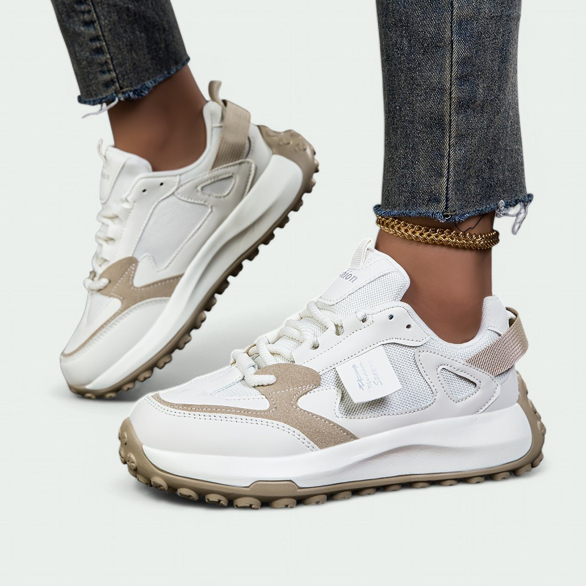 Winnie – Bequeme Niedrige Schnürsneaker für Damen mit Weicher Sohle für Optimalen Komfort