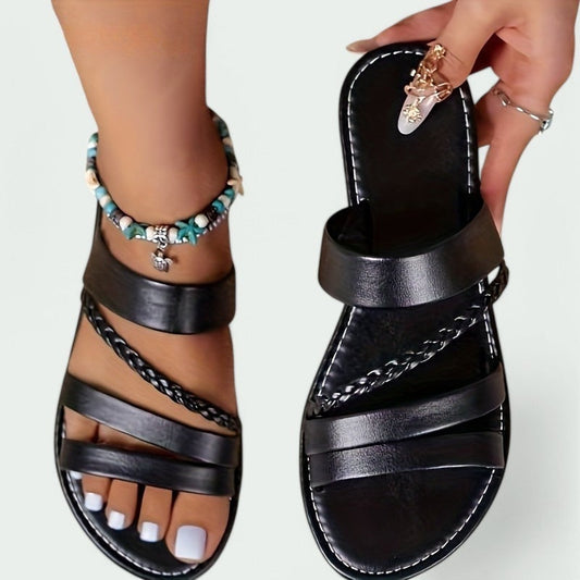 Hazel – Bequeme Geflochtene Sandalen für den Sommer
