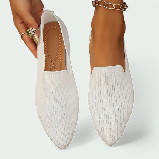 Luminara Damen Slipper: Leichtgewicht mit stilvoller Stricktextur in Schwarz