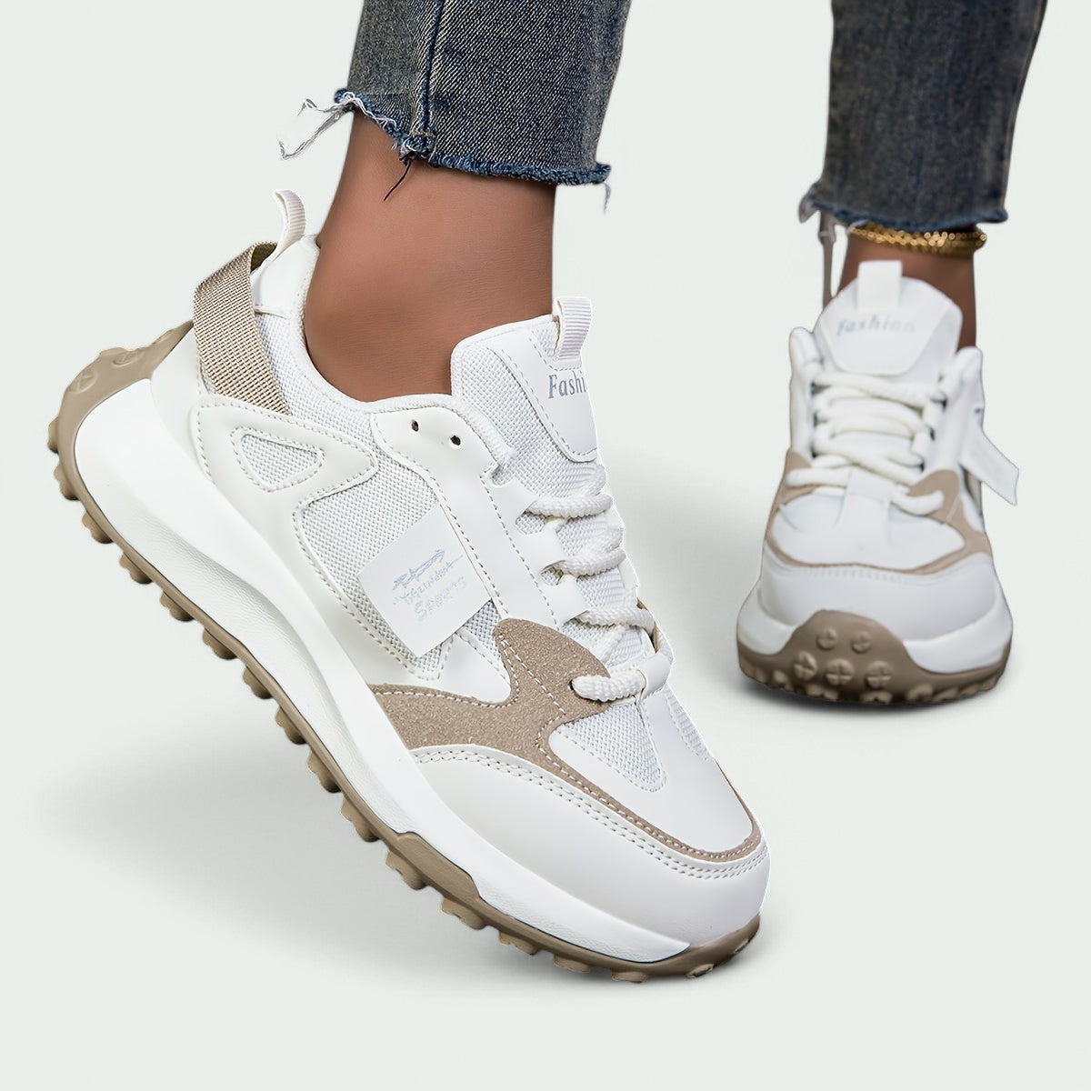 Winnie – Bequeme Niedrige Schnürsneaker für Damen mit Weicher Sohle für Optimalen Komfort