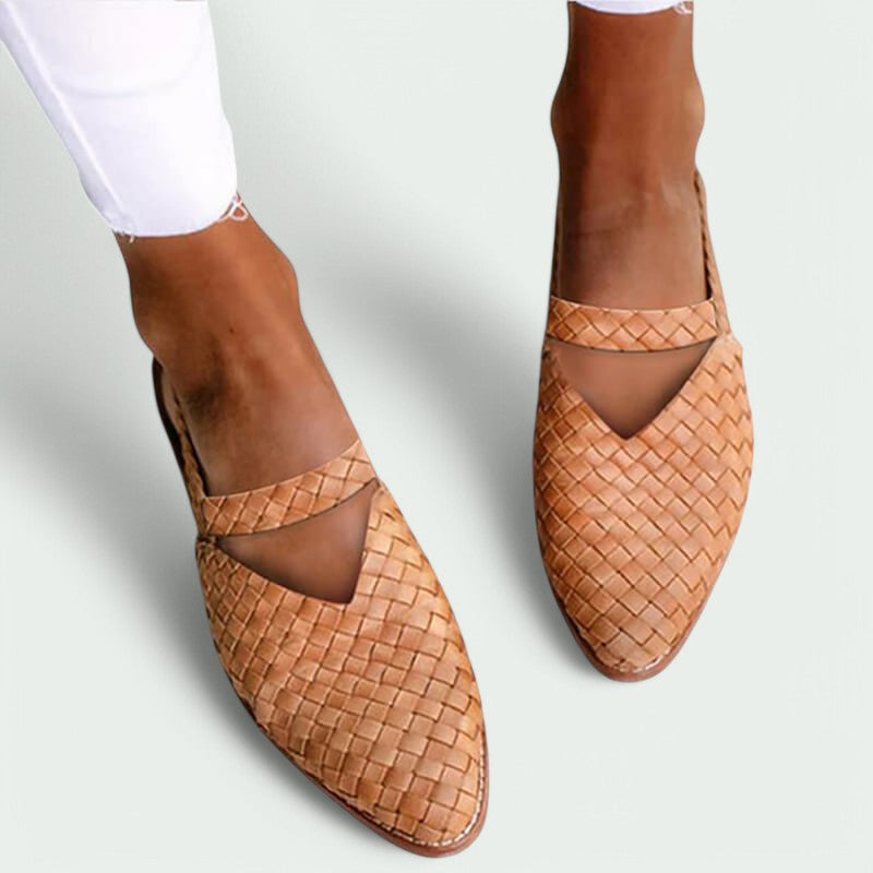 Livia – Stilvolle und Bequeme Geflochtene Sommerschuhe für Damen
