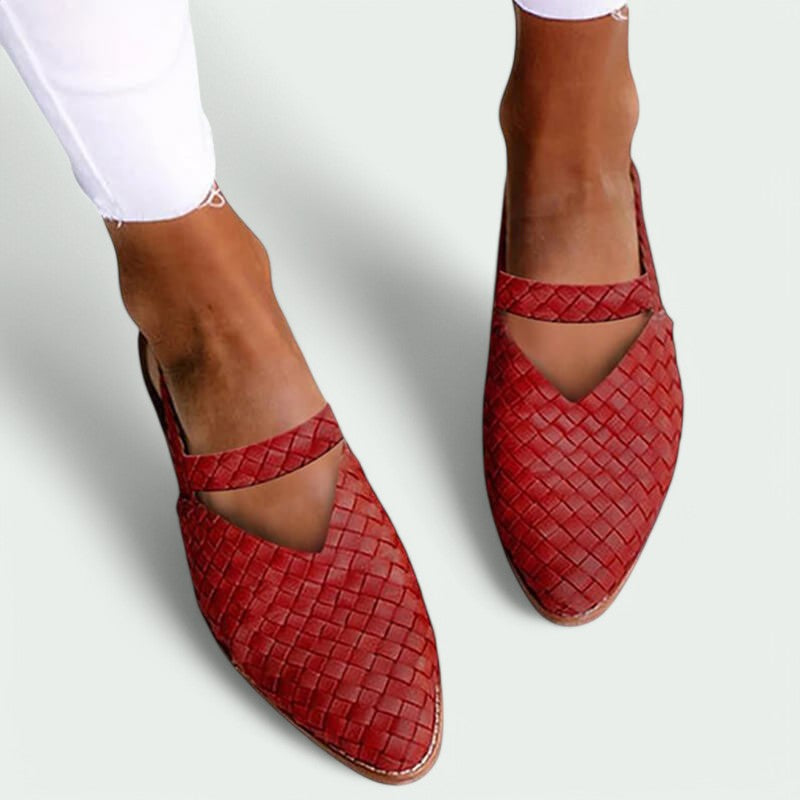 Livia – Stilvolle und Bequeme Geflochtene Sommerschuhe für Damen