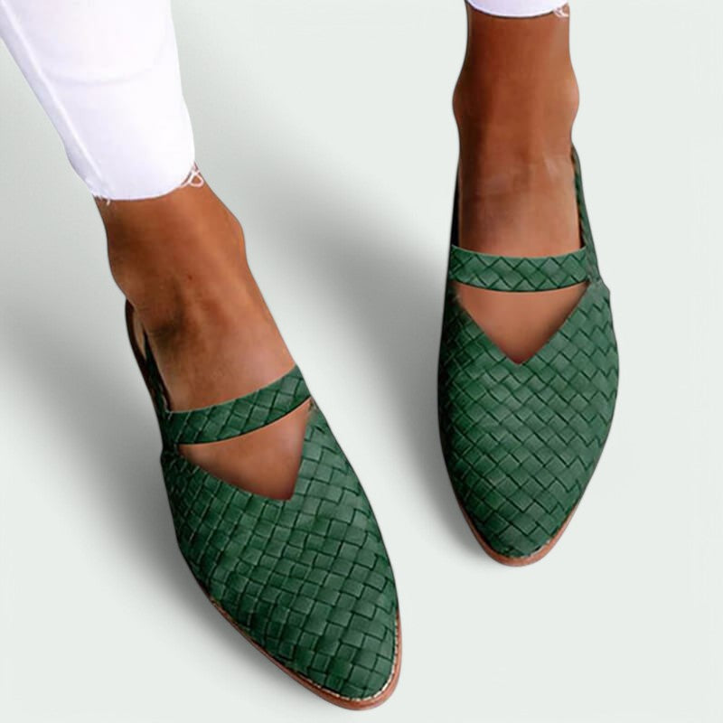 Livia – Stilvolle und Bequeme Geflochtene Sommerschuhe für Damen