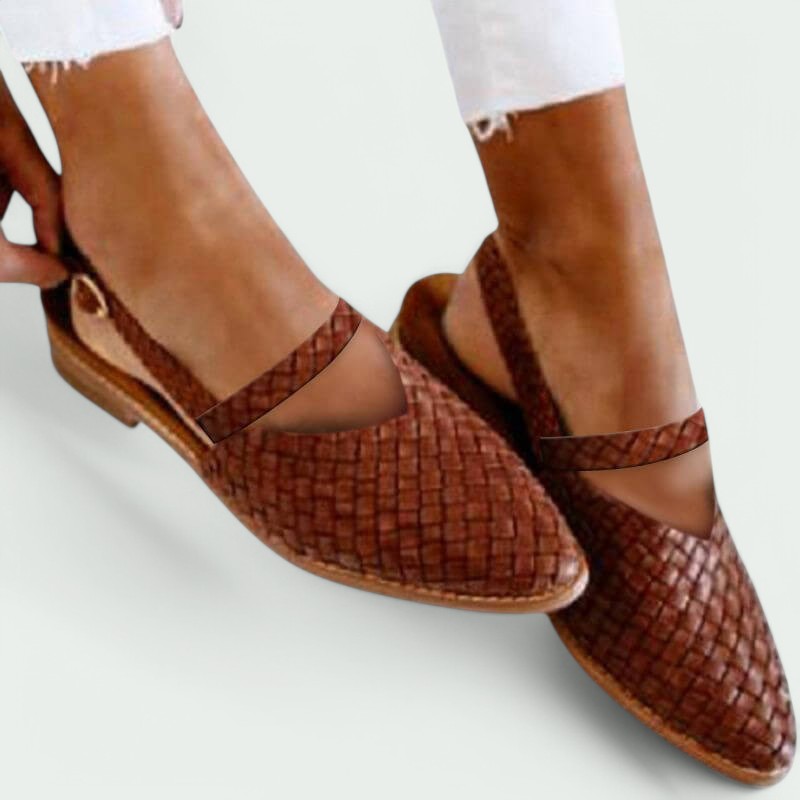 Livia – Stilvolle und Bequeme Geflochtene Sommerschuhe für Damen