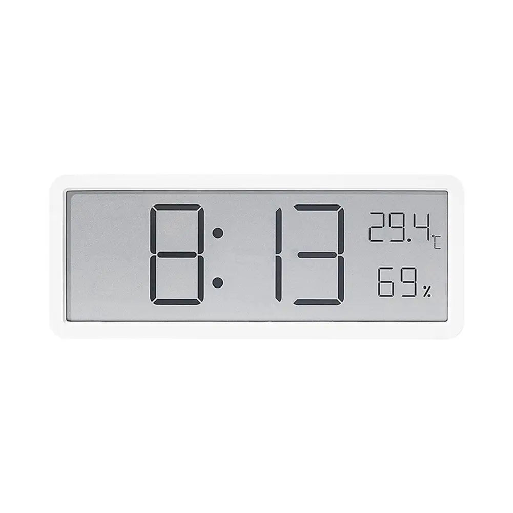 TimeVibe | Moderne Digitale Wanduhr mit LED-Display, Temperatur- und Feuchtigkeitssensor