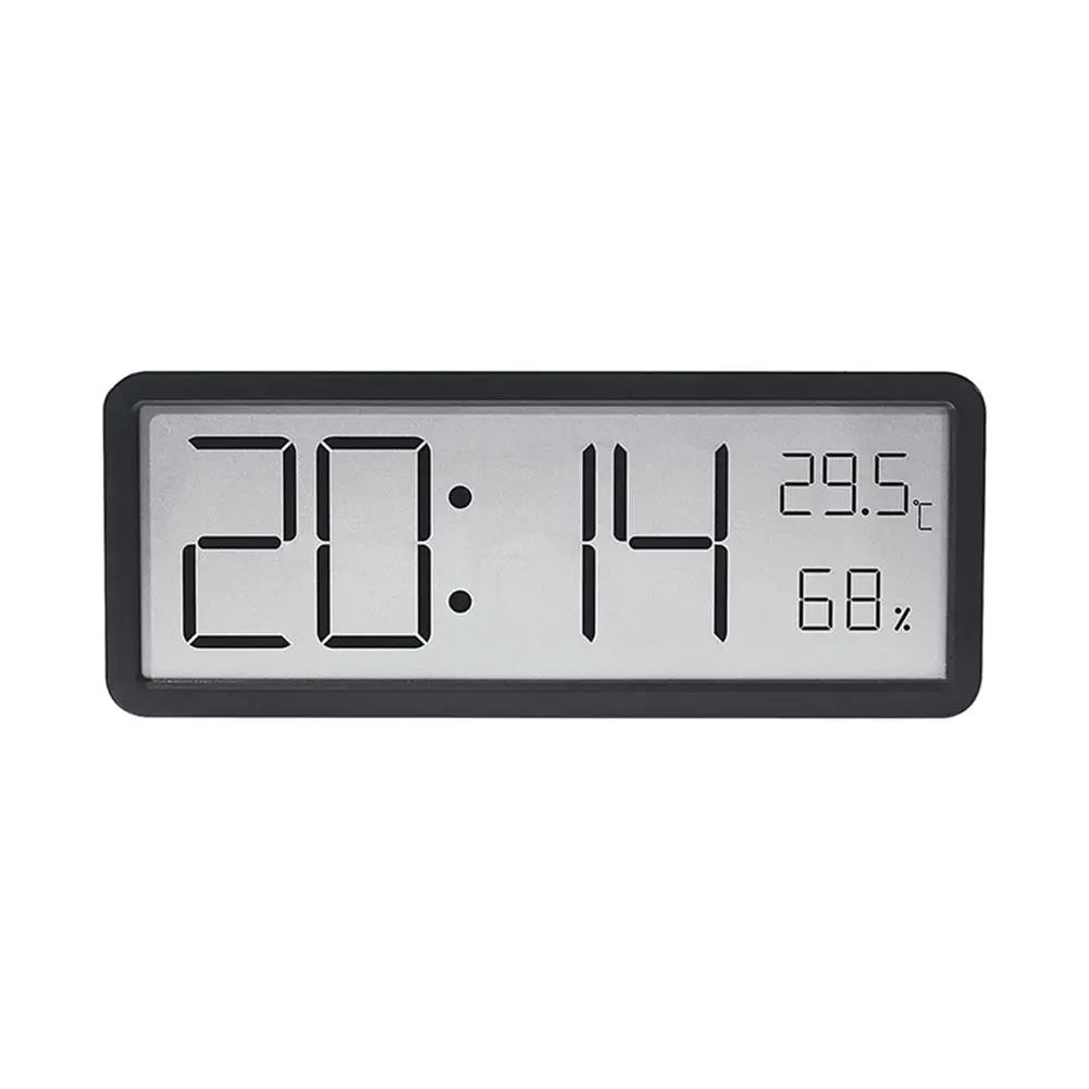 TimeVibe | Moderne Digitale Wanduhr mit LED-Display, Temperatur- und Feuchtigkeitssensor
