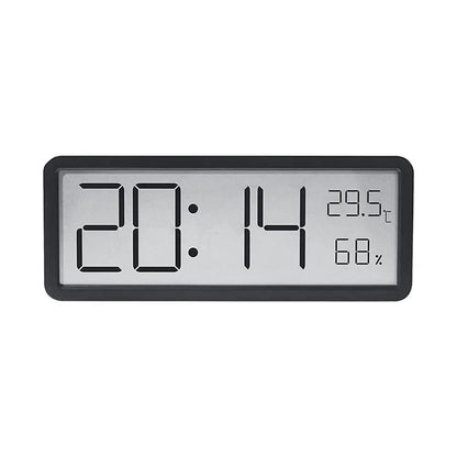 TimeVibe | Moderne Digitale Wanduhr mit LED-Display, Temperatur- und Feuchtigkeitssensor
