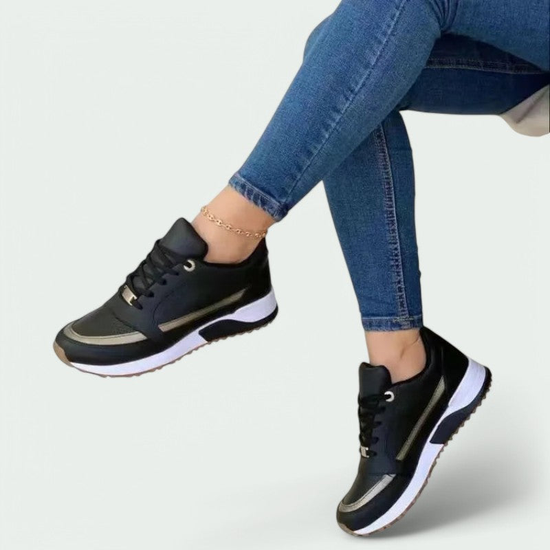 Aurora – Elegante Leder-Platformsneaker für Damen mit optimalem Tragekomfort