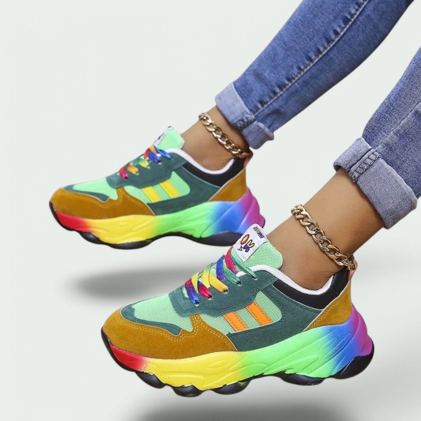 Ravora – Bunte, bequeme orthopädische Sneakers für Damen