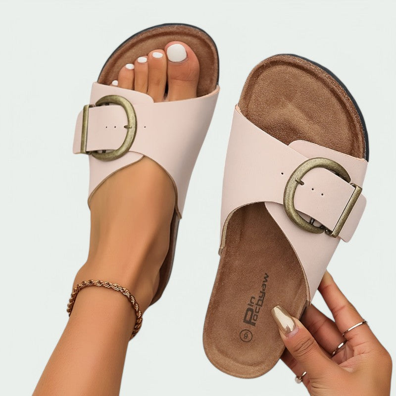 Milena – Elegante Wildleder-Sandalen mit Großer Schnalle für Damen