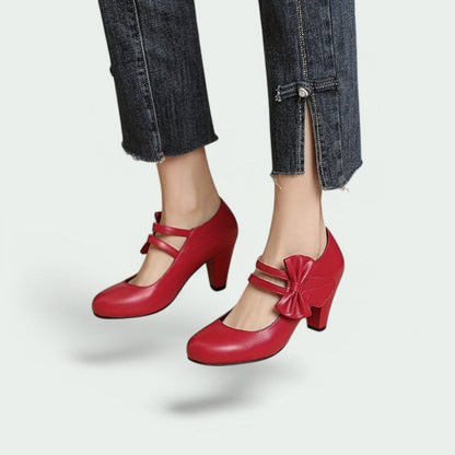 Daphne – Stilvolle und Bequeme Runde Pumps für Damen mit Eleganten Absätzen
