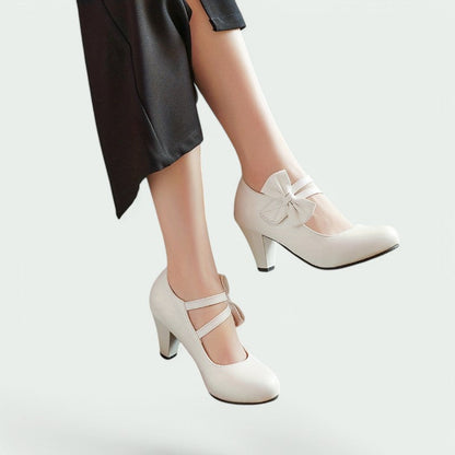 Daphne – Stilvolle und Bequeme Runde Pumps für Damen mit Eleganten Absätzen