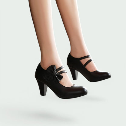 Daphne – Stilvolle und Bequeme Runde Pumps für Damen mit Eleganten Absätzen