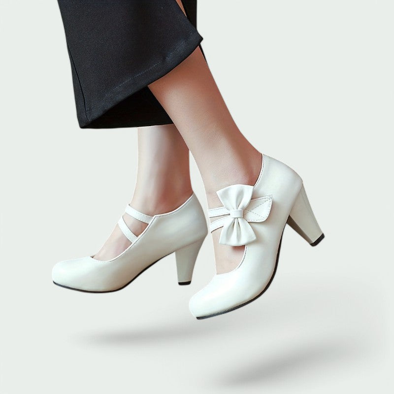 Daphne – Stilvolle und Bequeme Runde Pumps für Damen mit Eleganten Absätzen