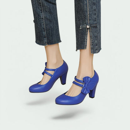 Daphne – Stilvolle und Bequeme Runde Pumps für Damen mit Eleganten Absätzen