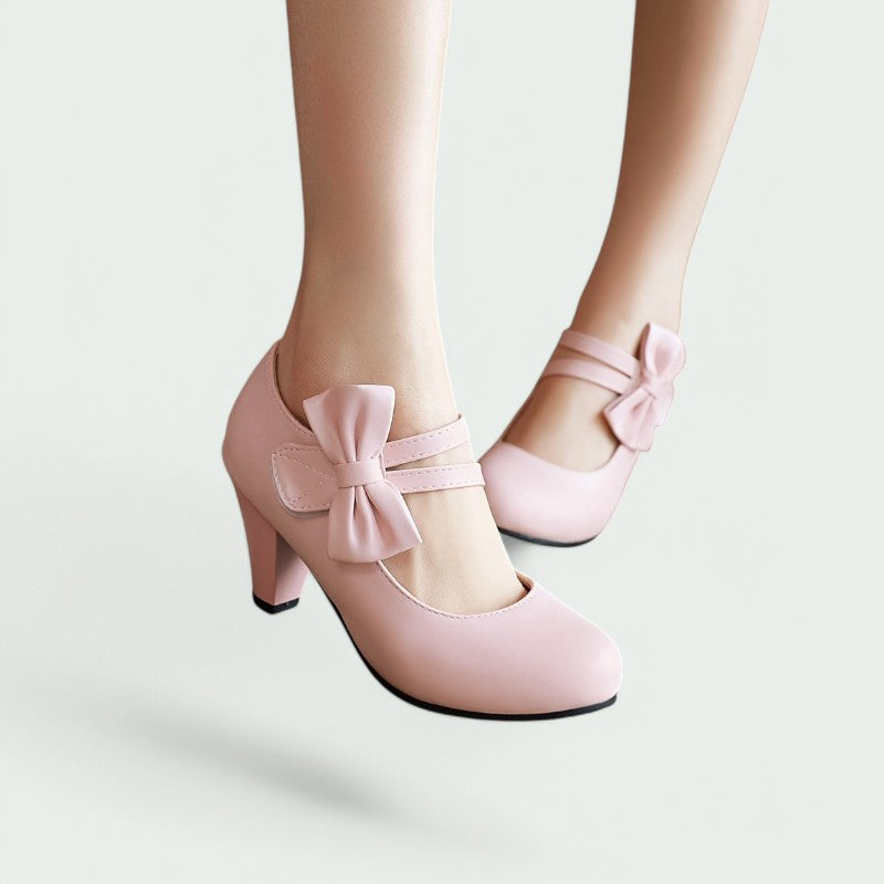 Daphne – Stilvolle und Bequeme Runde Pumps für Damen mit Eleganten Absätzen