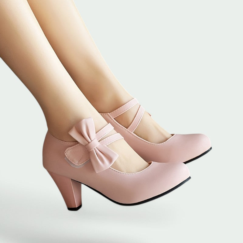 Daphne – Stilvolle und Bequeme Runde Pumps für Damen mit Eleganten Absätzen