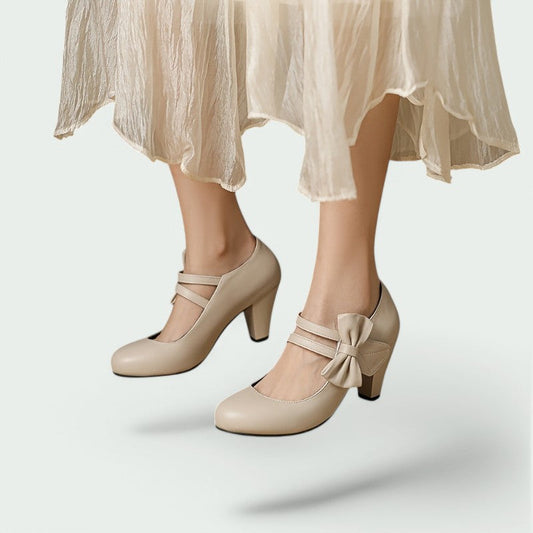 Daphne – Stilvolle und Bequeme Runde Pumps für Damen mit Eleganten Absätzen
