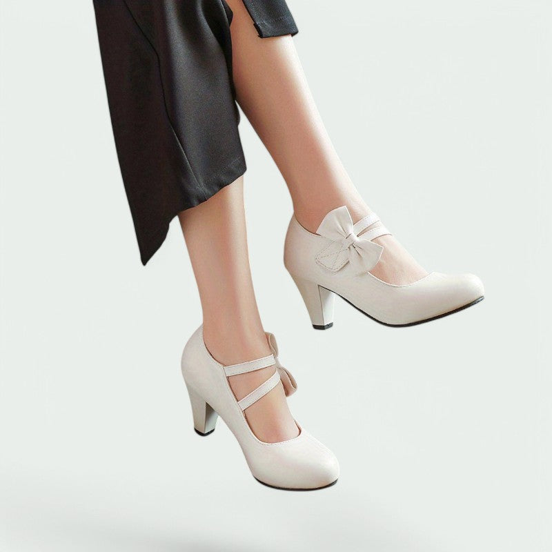 Daphne – Stilvolle und Bequeme Runde Pumps für Damen mit Eleganten Absätzen