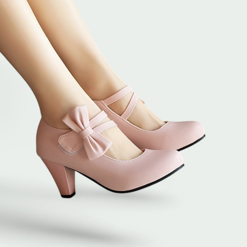 Daphne – Stilvolle und Bequeme Runde Pumps für Damen mit Eleganten Absätzen