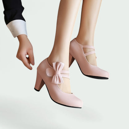 Daphne – Stilvolle und Bequeme Runde Pumps für Damen mit Eleganten Absätzen