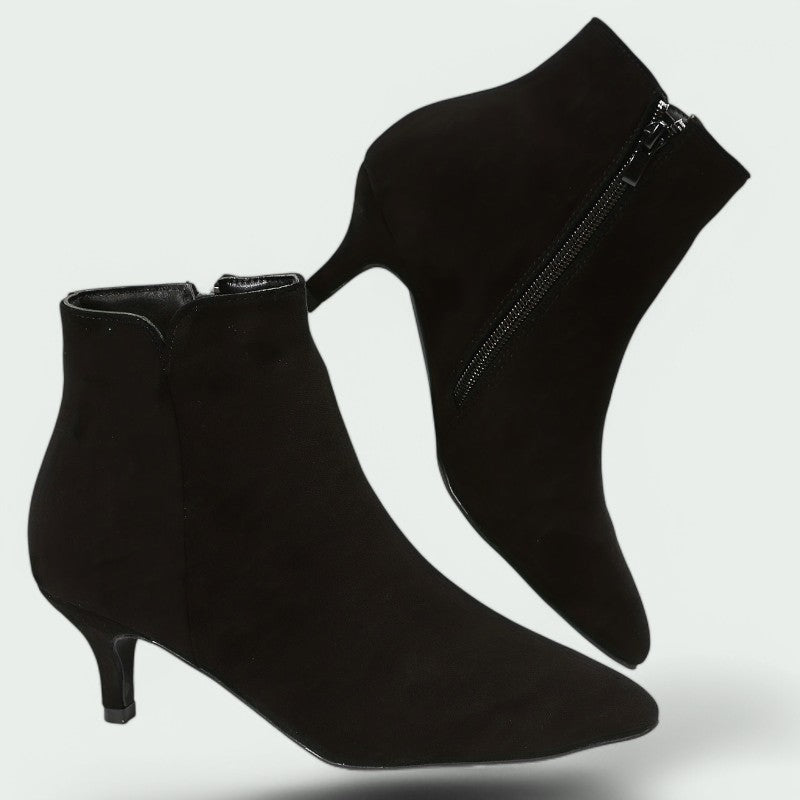 Freya – Elegante, bequeme Stiefeletten mit praktischem Reißverschluss und modischem Absatz