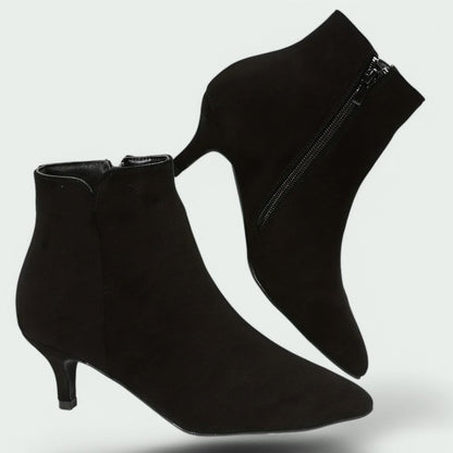 Freya – Elegante, bequeme Stiefeletten mit praktischem Reißverschluss und modischem Absatz