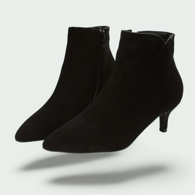 Freya – Elegante, bequeme Stiefeletten mit praktischem Reißverschluss und modischem Absatz