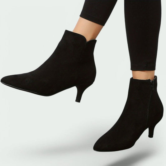Freya – Elegante, bequeme Stiefeletten mit praktischem Reißverschluss und modischem Absatz