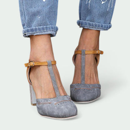 Solara – Vintage T-Strap Schuhe mit Komfortablem Blockabsatz für Jeden