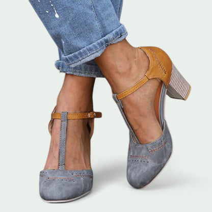 Solara – Vintage T-Strap Schuhe mit Komfortablem Blockabsatz für Jeden