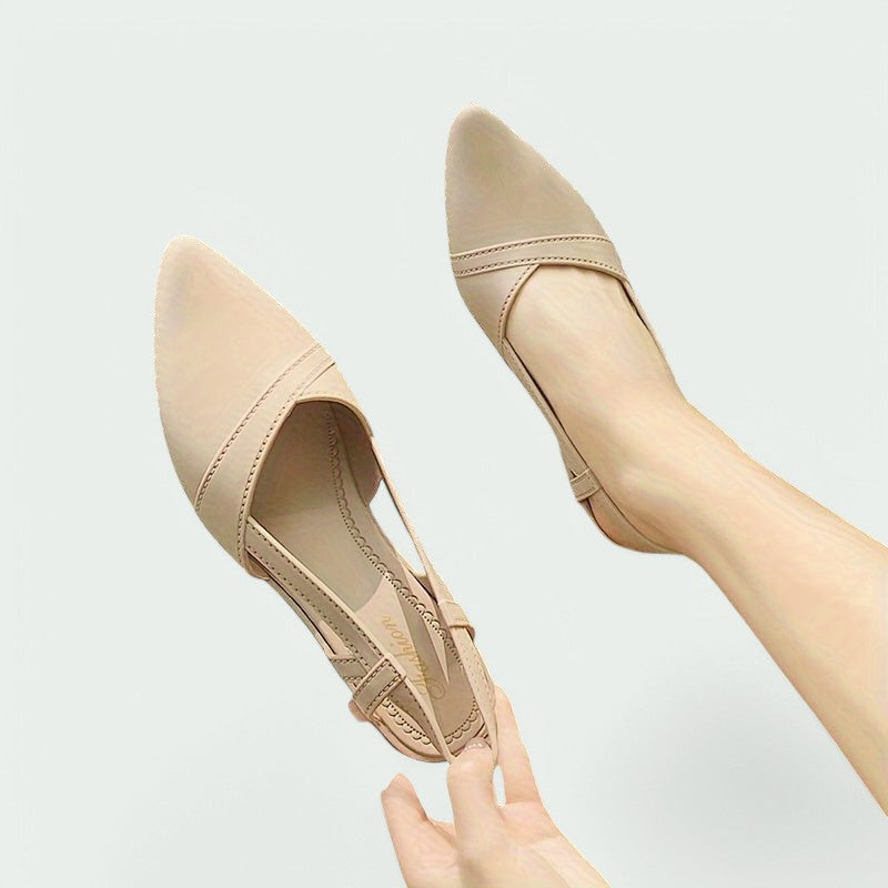 Larissa – Elegante, rutschfeste Mid-Heel Ballerinas mit spitzem Design für Damen