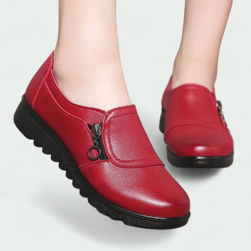 Lina – Leichte Damen Slipper mit praktischem Reißverschluss für höchsten Komfort
