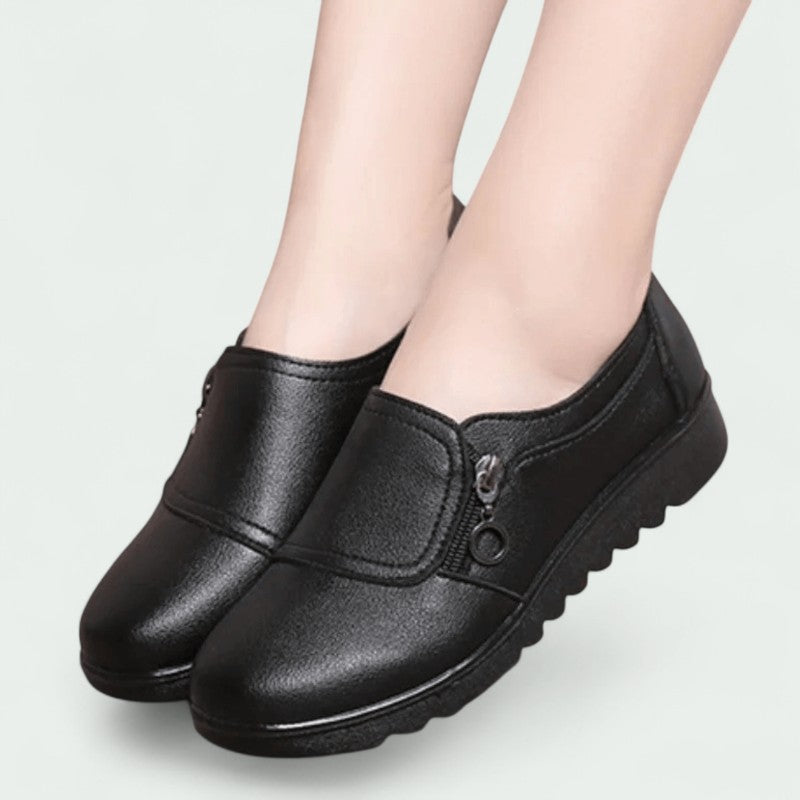 Lina – Leichte Damen Slipper mit praktischem Reißverschluss für höchsten Komfort