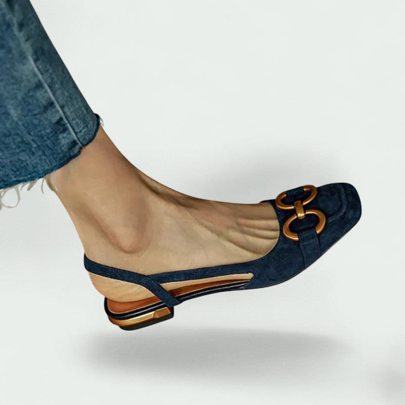 Livia – Bequeme Freizeit-Sandalen mit flachen Absätzen für Damen