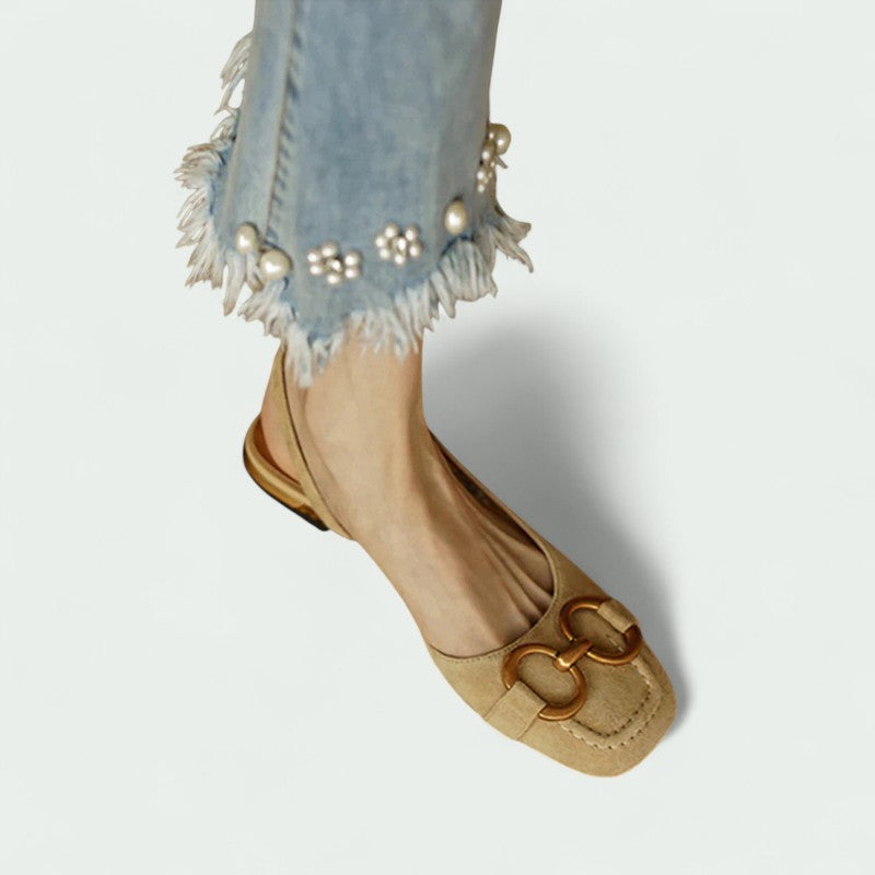 Livia – Bequeme Freizeit-Sandalen mit flachen Absätzen für Damen