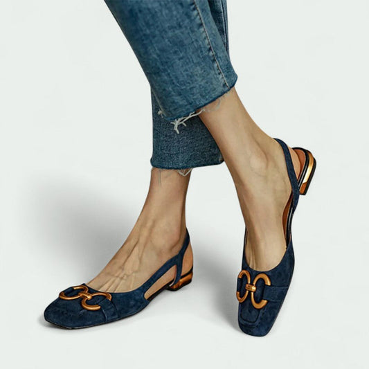 Livia – Bequeme Freizeit-Sandalen mit flachen Absätzen für Damen