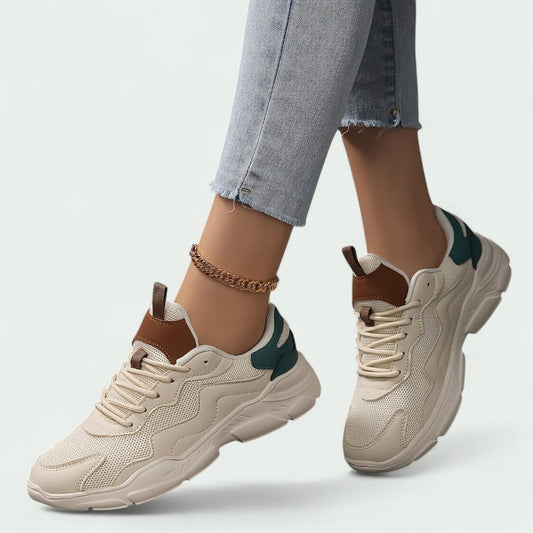 Loretta – Bequeme, atmungsaktive Sneaker für Damen mit lässigem Schnürdesign