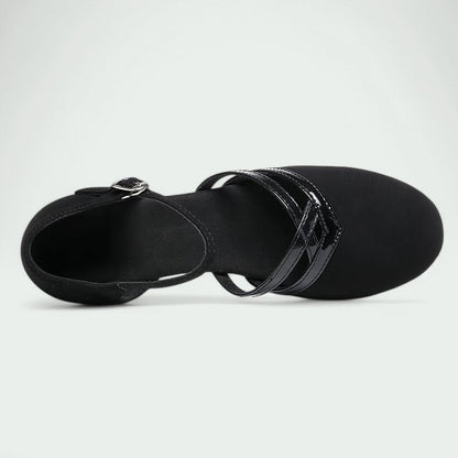 Amara – Elegante und Bequeme Schwarze Tanzschuhe für Damen