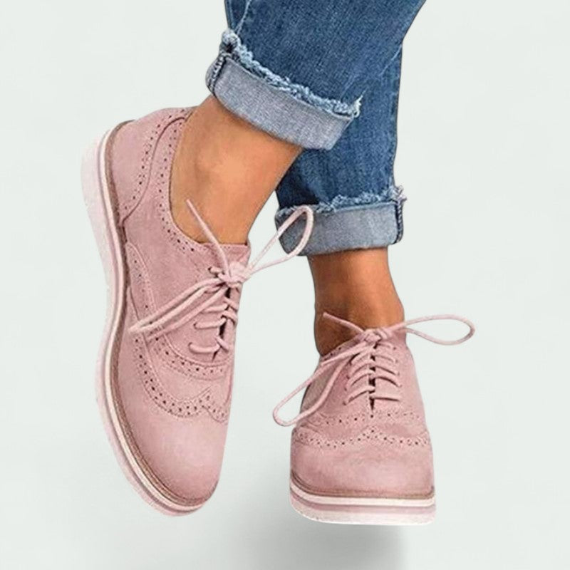 Verena – Bequeme Wildleder Schnürschuhe für lässigen Stil