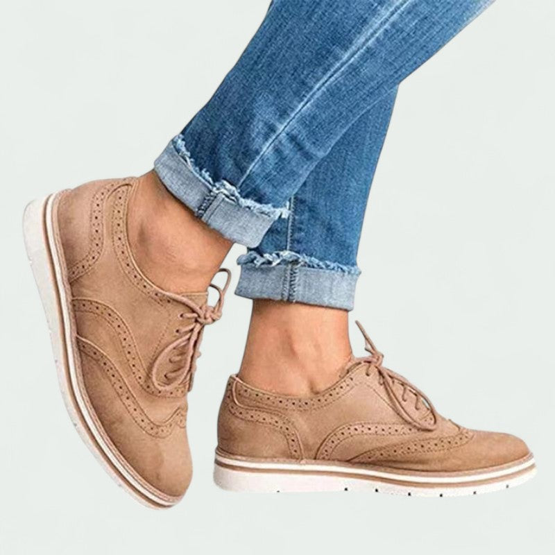 Verena – Bequeme Wildleder Schnürschuhe für lässigen Stil