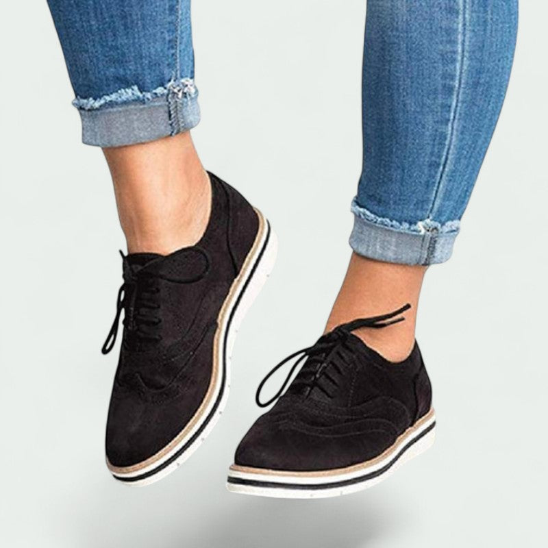 Verena – Bequeme Wildleder Schnürschuhe für lässigen Stil